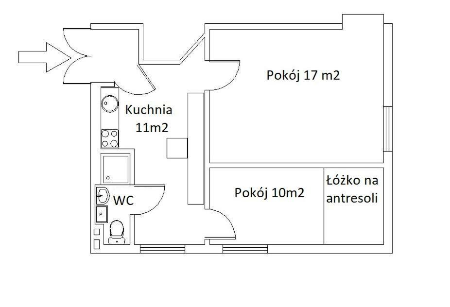Apartament 2 Pokoje Lublin Centrum Ulica Narutowicza מראה חיצוני תמונה